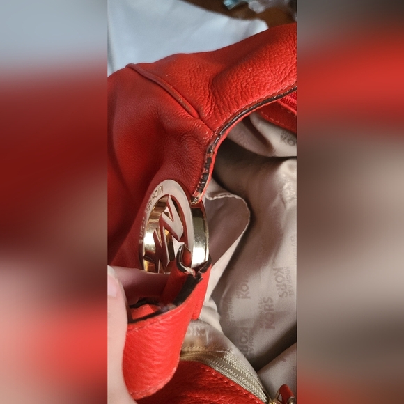 Michael Kors  Burnt Orange Purse 👜 - Picture 13 of 16